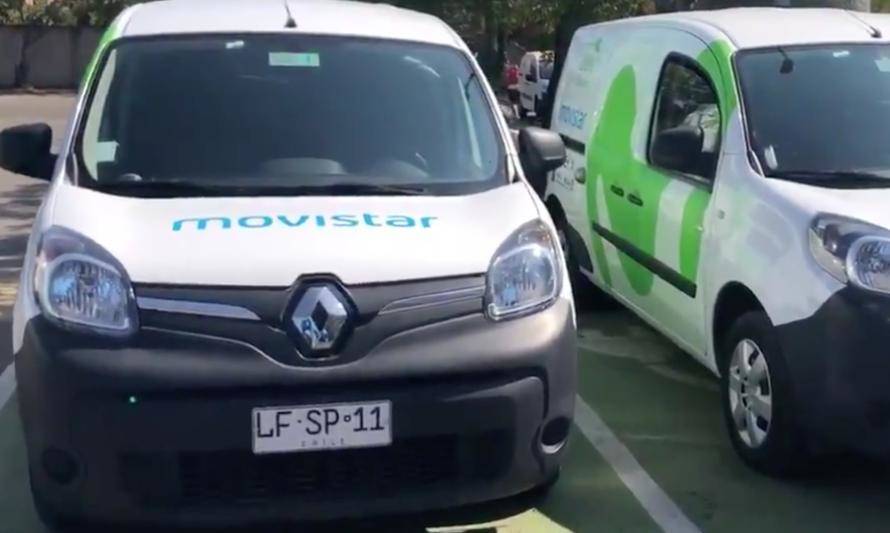 Movistar Chile incorpora 10 autos eléctricos para su plan piloto de electromovilidad