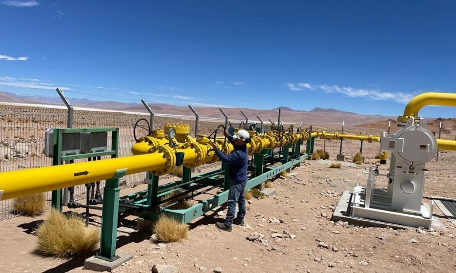 Se retoman las importaciones de gas natural desde Argentina al norte de Chile