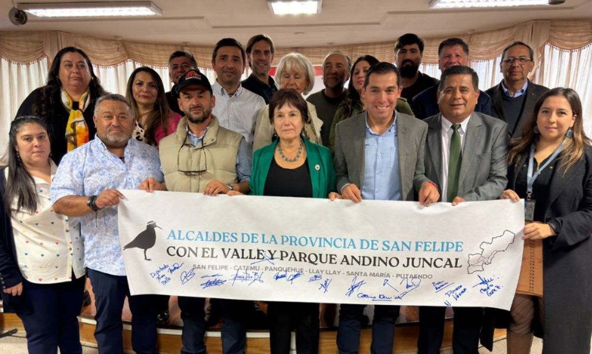 Autoridades de San Felipe se unieron en defensa del Parque Andino Juncal