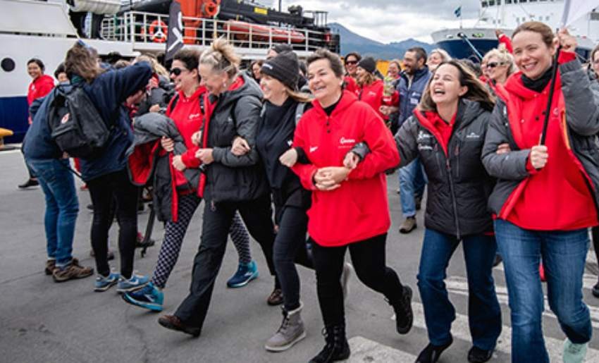 80 mujeres completan su expedición a la Antártida para dar visibilidad al liderazgo femenino