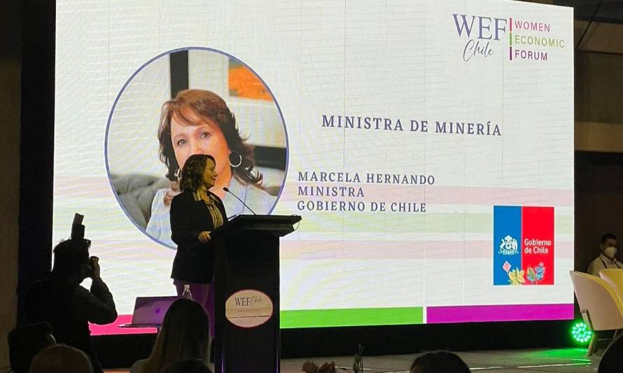 Ministra de Minería inauguró el Women Economic Forum 2022 