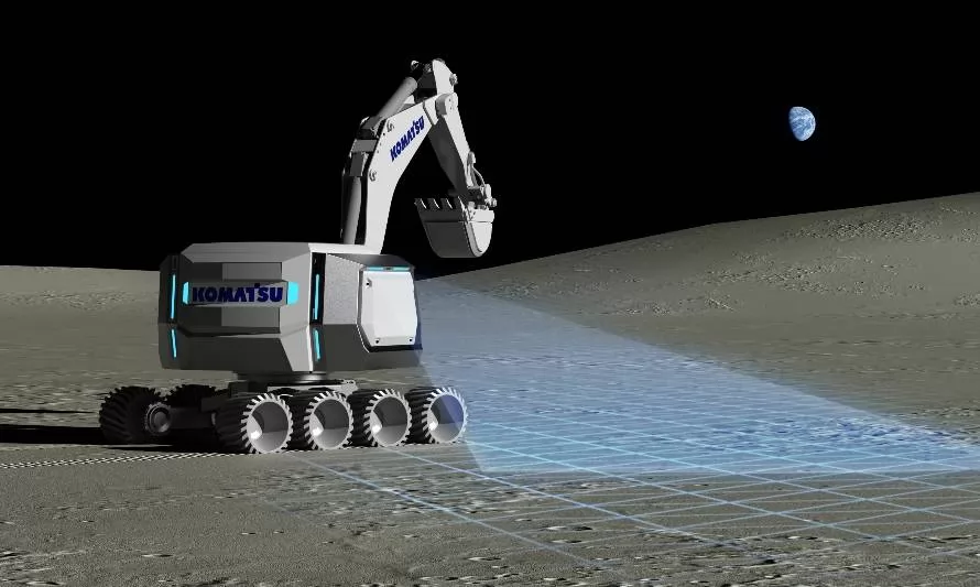 Japón seleccionó a Komatsu para desarrollar tecnología de exploración lunar