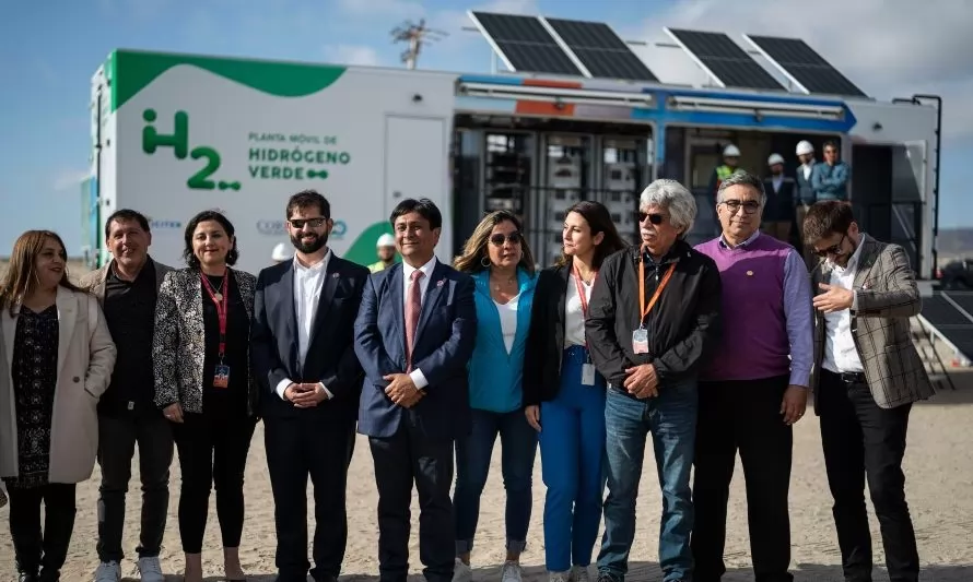 Inauguran planta móvil de hidrógeno verde en Antofagasta