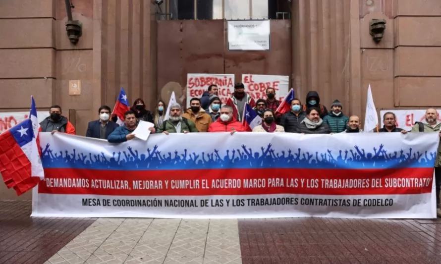 Mesa Nacional de Contratistas denuncia querellas de Codelco contra dirigentes sindicales
