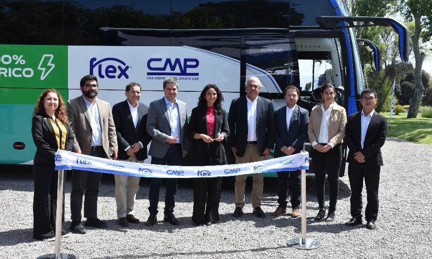 Compañía Minera del Pacífico tiene la primera flota de buses 100% eléctrica de la minería en Chile