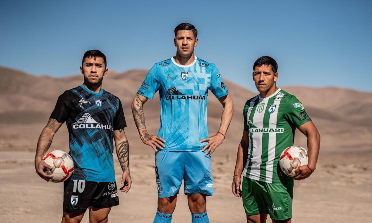 Deportes Iquique y Collahuasi presentan la nueva camiseta de los “Dragones Celestes”