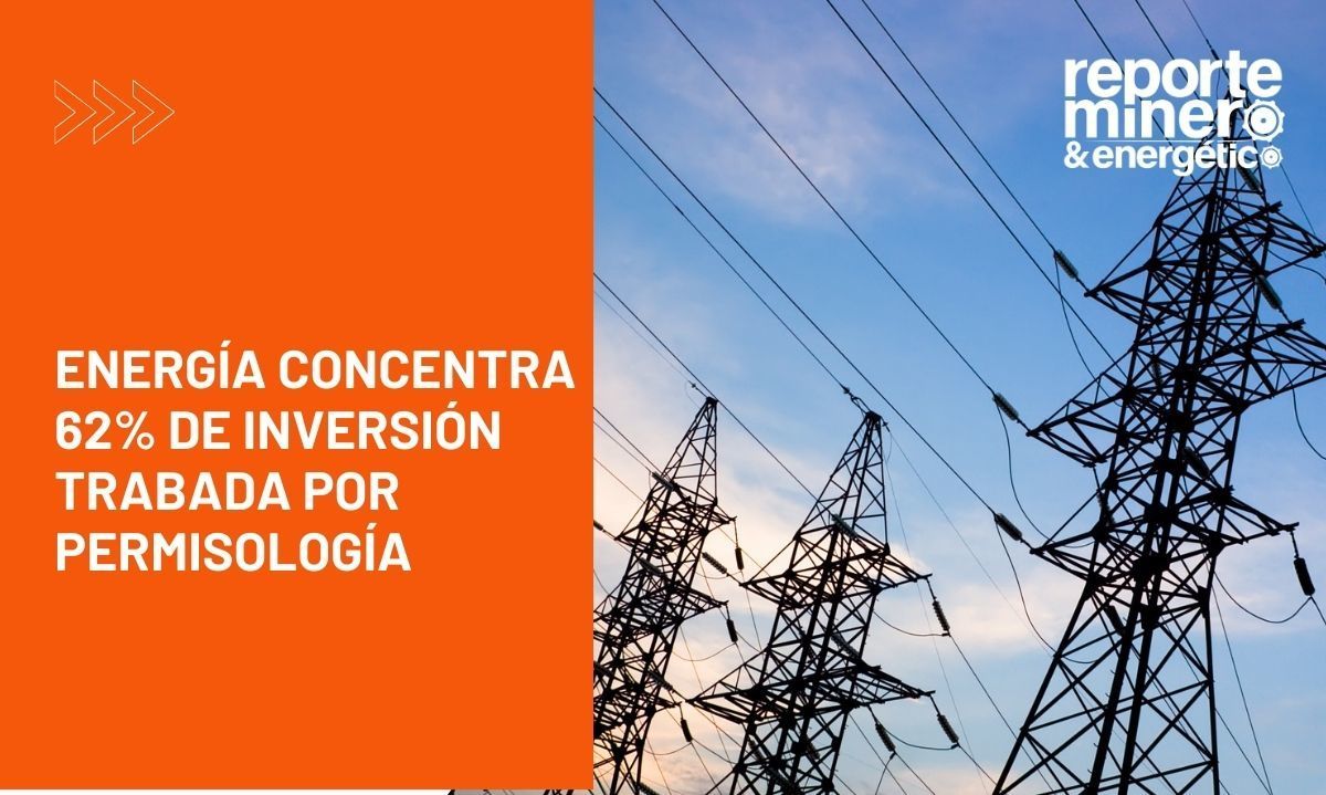 Energía concentra 62% de inversión trabada por permisología