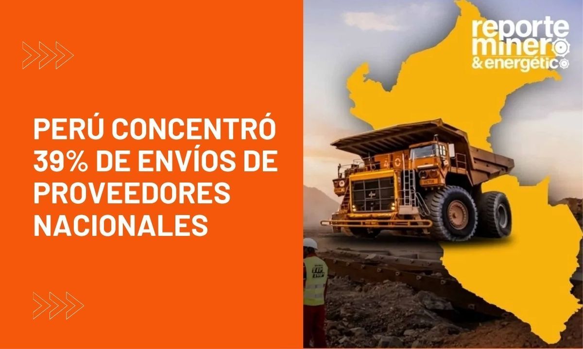 Perú concentró 39% de envíos de proveedores nacionales