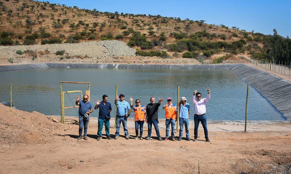 Agricultores de Salamanca e Illapel recuperan 63 mil metros cúbicos de agua para riego con la entrega del Tranque Las Tupas