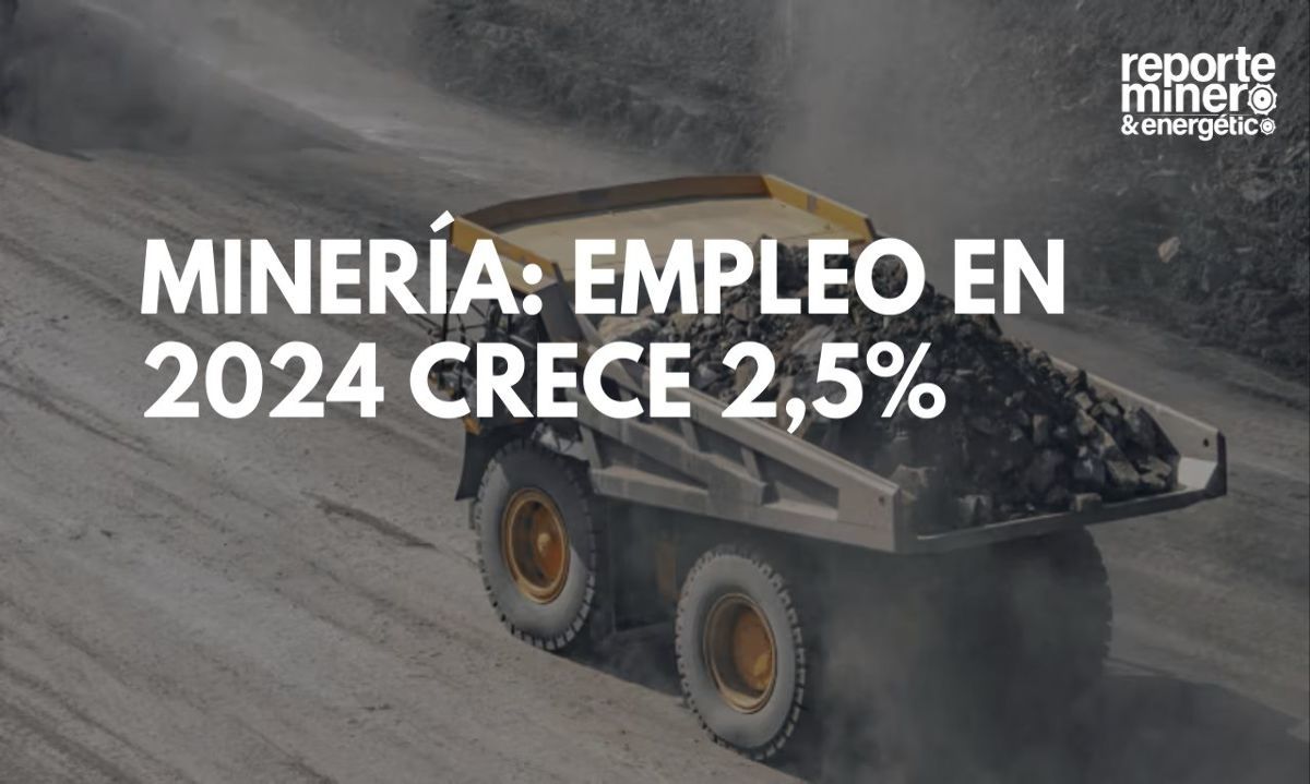 Minería: Empleo en 2024 crece 2,5%