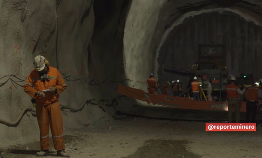 Video: Túnel Chuquicamata en funcionamiento