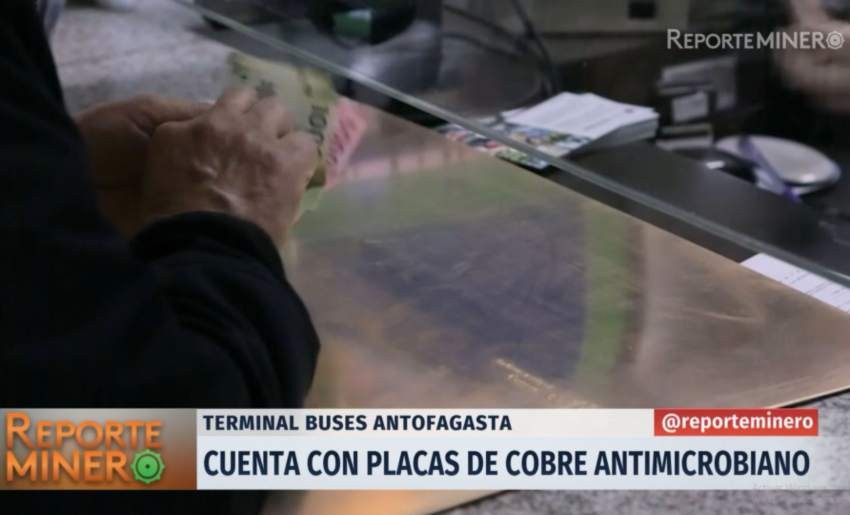 Terminal de Buses Antofagasta cuenta con placas de cobre antimicrobiano