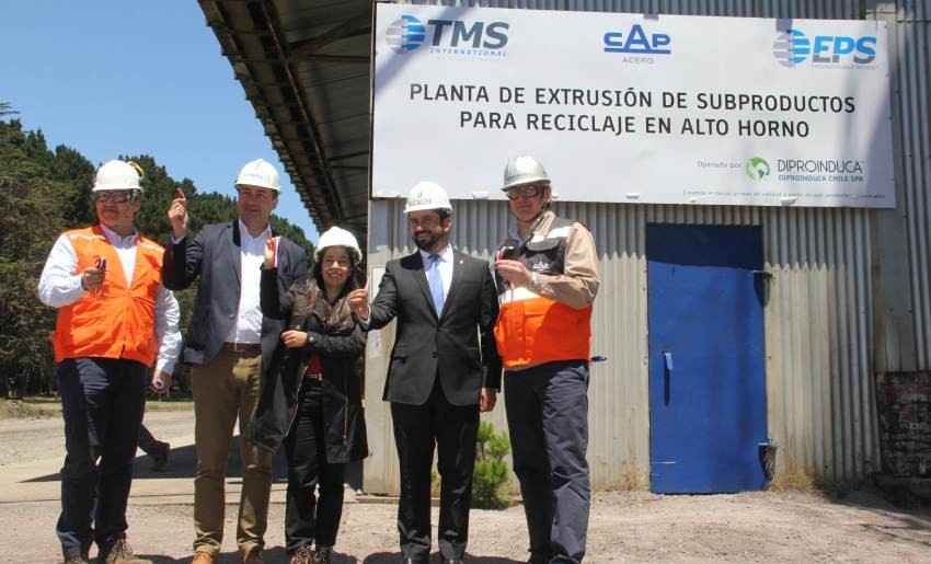 CAP Acero inauguró primera planta de reciclaje de residuos siderúrgicos de Latinoamérica